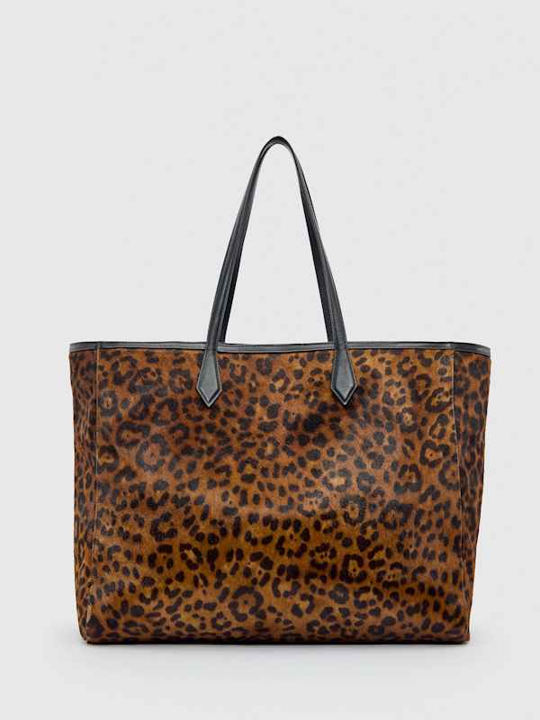 Sofia Tote - Leopard Haircalf